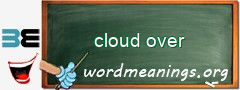 WordMeaning blackboard for cloud over